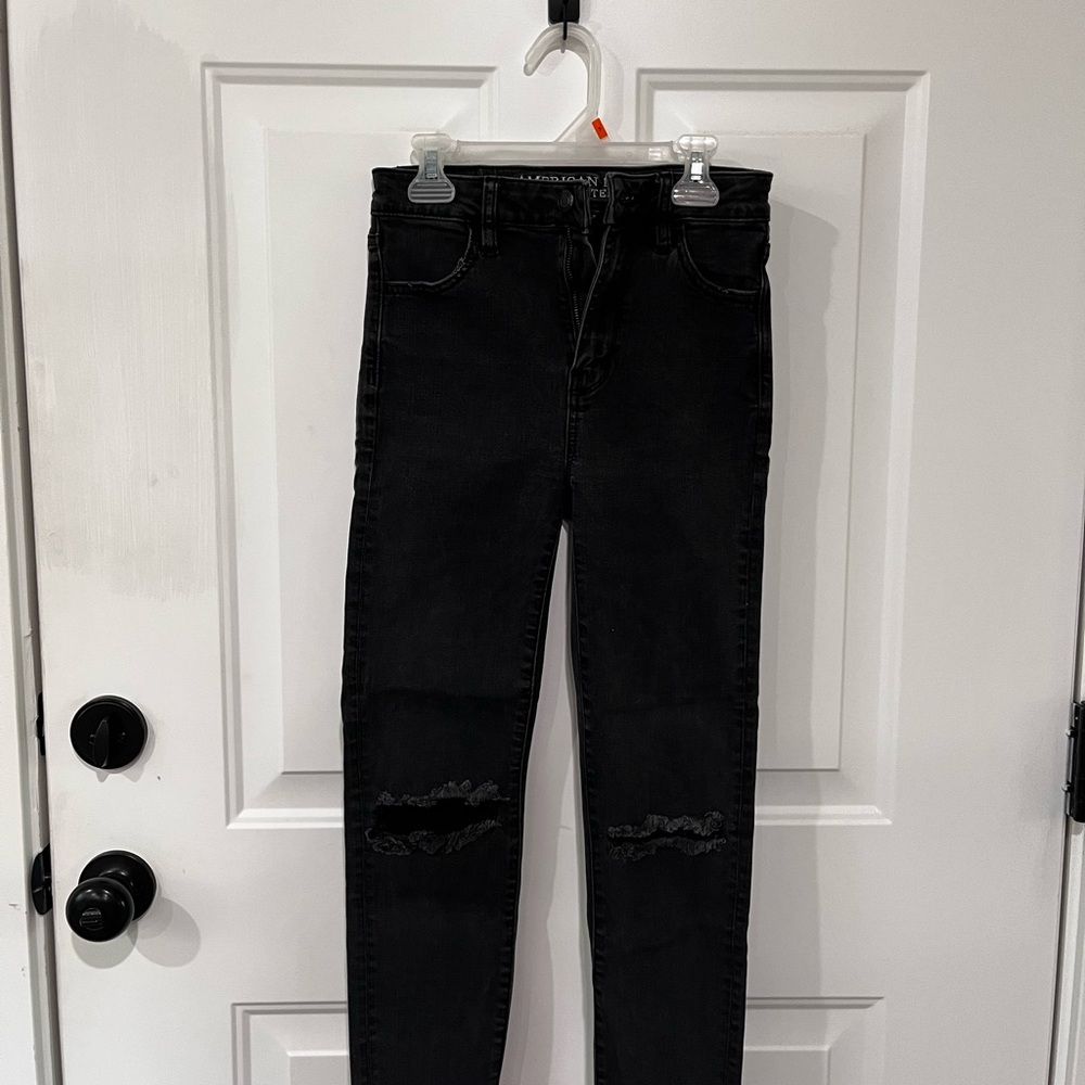 American Eagle Outfitters Charcoal Super Stretch Jeans